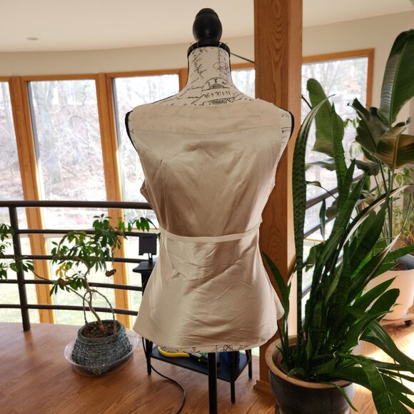 EXPRESS DESIGN STUDIO Shimmery Champaign Colored Fitted Cami - Picture 5 of 8